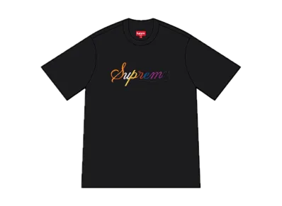 Supreme Cursive S/S Top "Black"