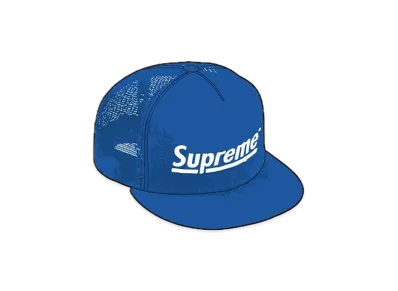 Supreme Underline Mesh Back 5-Panel "Light Royal"