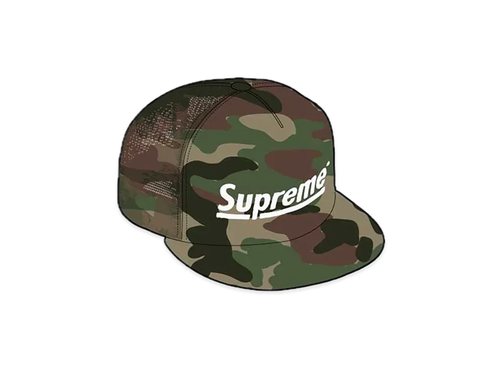 Supreme Underline Mesh Back 5-Panel "Woodlamd Camo"