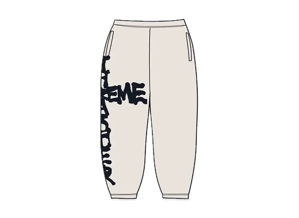 Supreme x Thrasher Sweatpant "Stone"