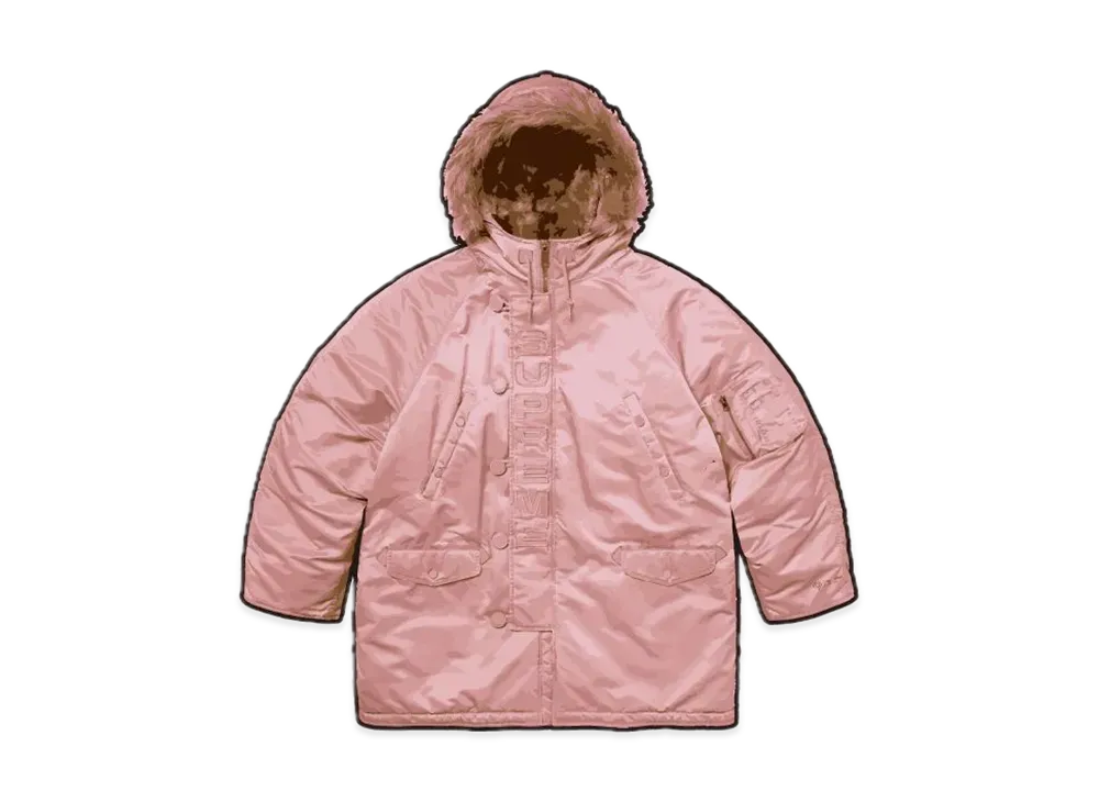 Supreme Washed Flight Satin N-3B Parka "Dusty Pink"