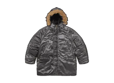 Supreme Washed Flight Satin N-3B Parka "Black"