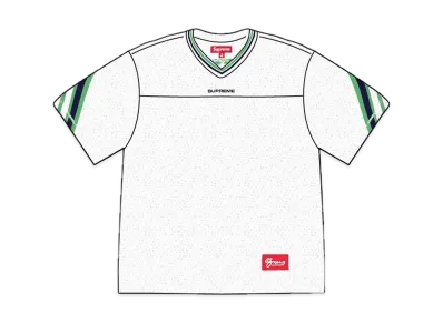 Supreme Jacquard Rib Football Jersey "White"