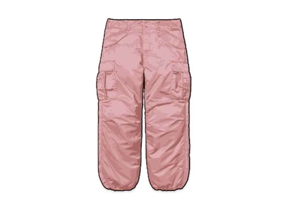 Supreme Washed Flight Satin Cargo Pant "Dusty Pink"