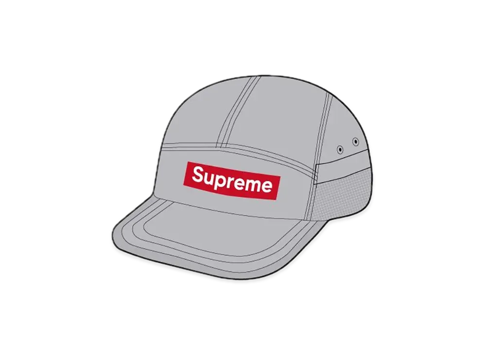 Supreme Mesh Pocket Camp Cap "Silver"