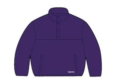 Supreme Polartec Shearling Reversible Pullover "Purple" (24FW)