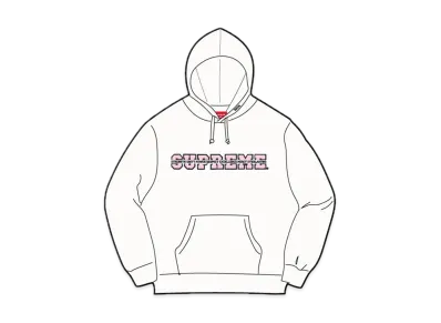Supreme Collegiate Acronym Hooded Sweatshirt "White"