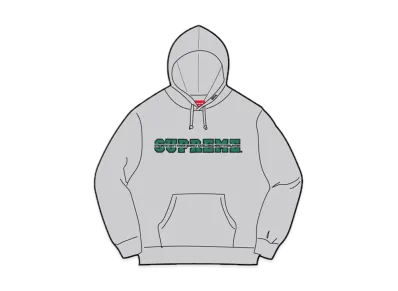 Supreme Collegiate Acronym Hooded Sweatshirt "Heather Grey"
