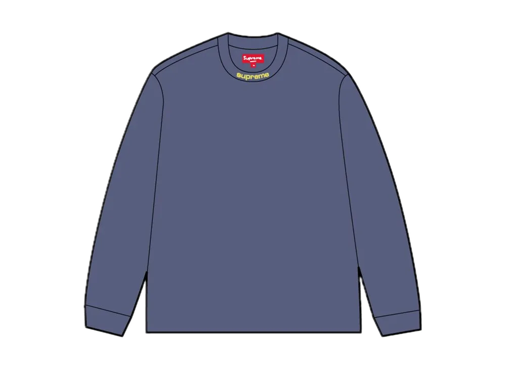 Supreme Embroidered Collar L/S Top 