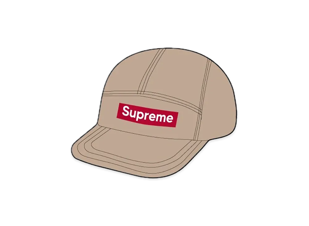 Supreme Washed Chino Twill Camp Cap (24FW) "Beige"