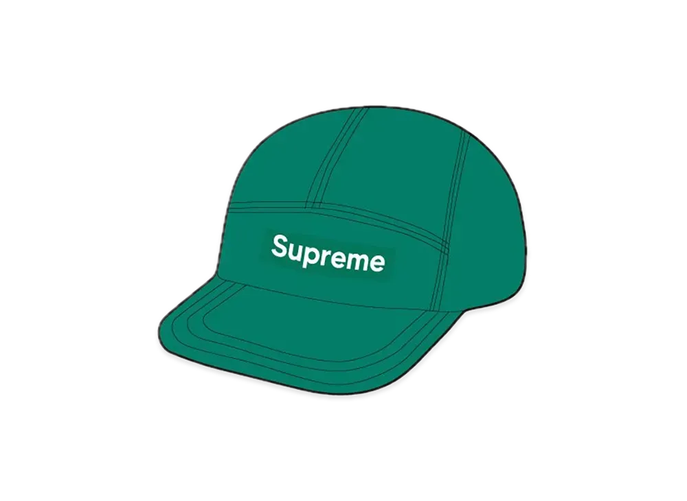 Supreme Washed Chino Twill Camp Cap (24FW) "Green"