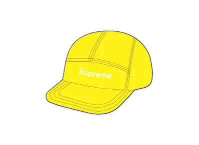 Supreme Washed Chino Twill Camp Cap (24FW) "Yellow"