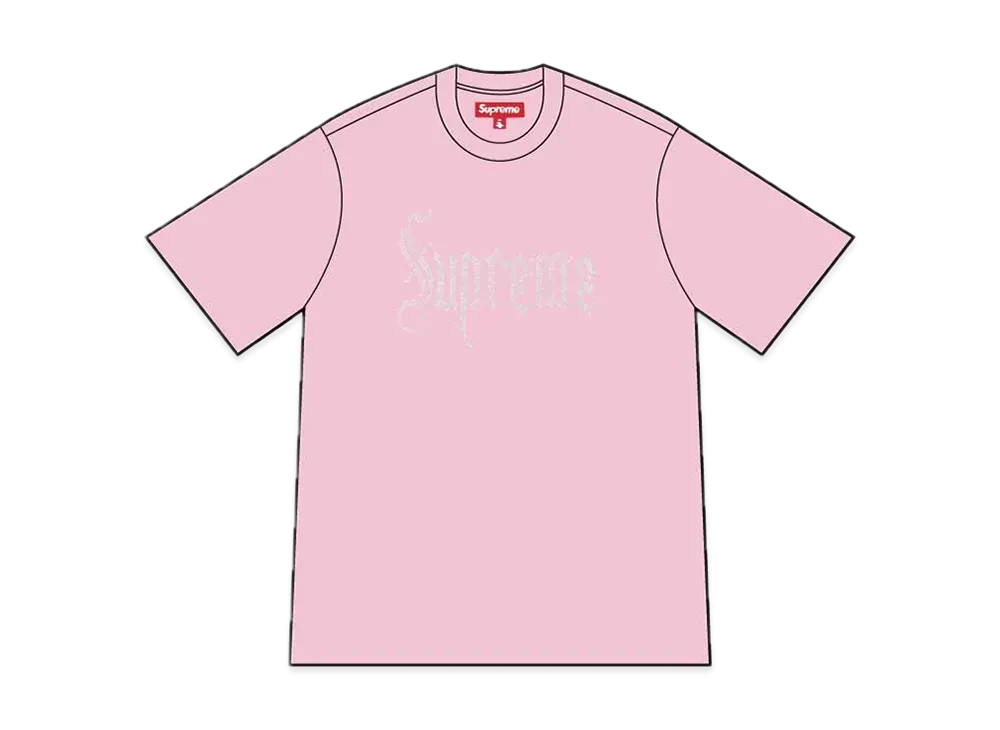 Supreme Rhinestone S/S Top "Pink"