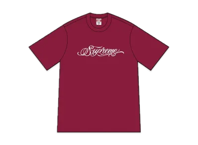Supreme Script Tee "Cardinal"