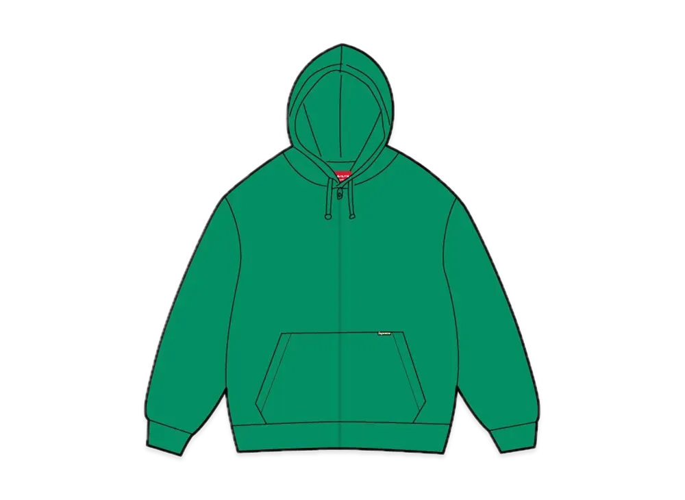 Supreme Work Zip Up Hooded Sweatshirt "Green"