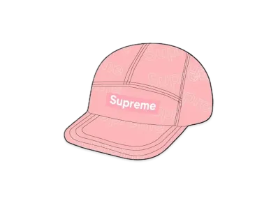 Supreme Lasered Denim Camp Cap "Pink"