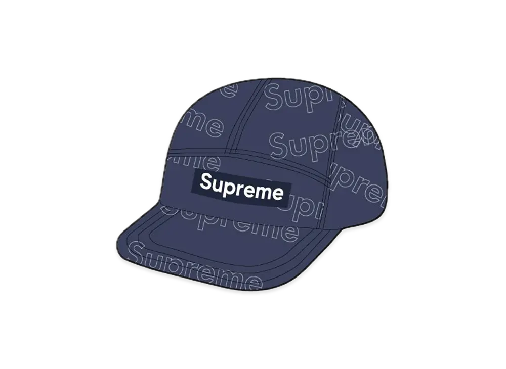 Supreme Lasered Denim Camp Cap "Indigo"