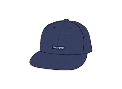 Supreme Polartec Waffle Small Box 6-Panel "Navy"