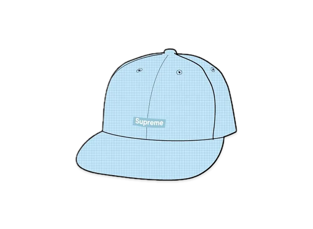 Supreme Polartec Waffle Small Box 6-Panel "Light Blue"