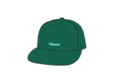 Supreme Polartec Waffle Small Box 6-Panel "Green Stripe"