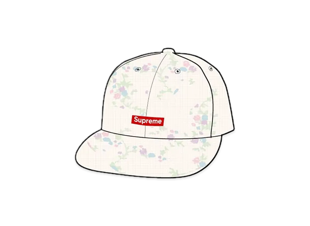 Supreme Polartec Waffle Small Box 6-Panel "Flower"