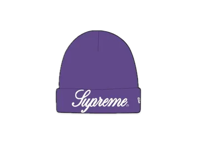 Supreme New Era Script Beanie "Purple"