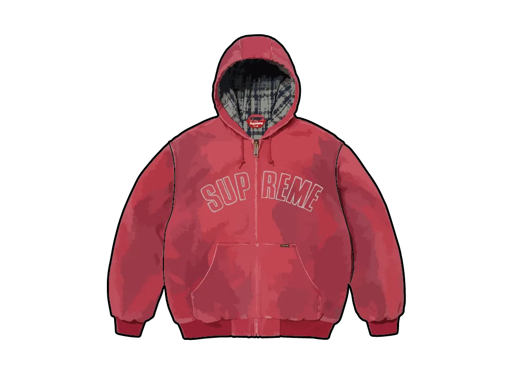 Supreme Reflective Arc Hooded Work Jacket 