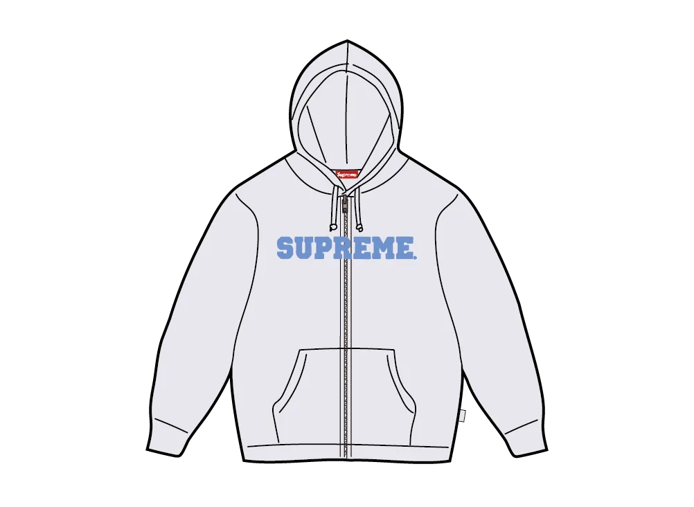 supreme カレッジアップリケ zip up hoooded Supreme Collegiate Applique Zip Up Hooded Sweatshirt 