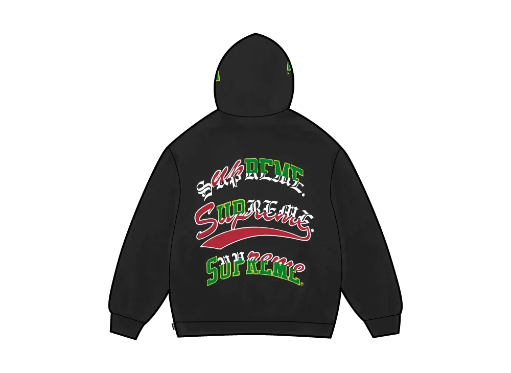 Supreme Multi Logos Hooded Sweatshirt 