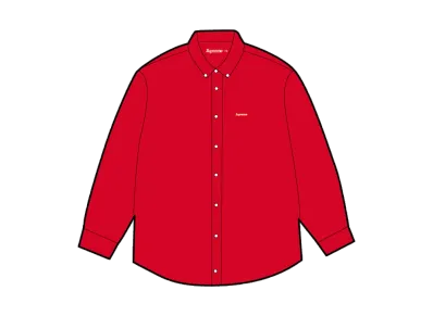 Supreme Small Box Denim Shirt (25FW) "Red"
