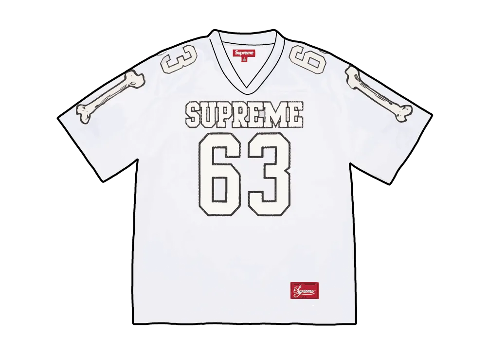 Supreme Bones Football Jersey 