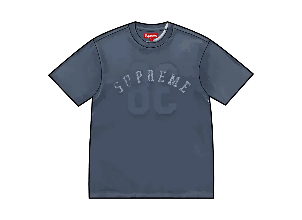 Supreme Overprint S/S Top "Navy"