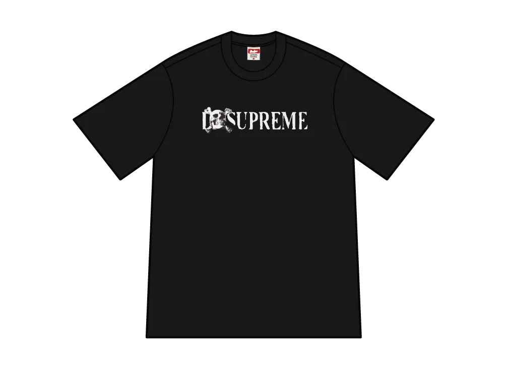 シュプリーム スカル Tシャツ "ブラック"
