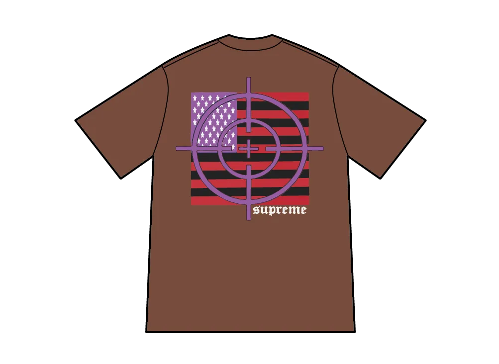 Supreme Target Tee "Brown"