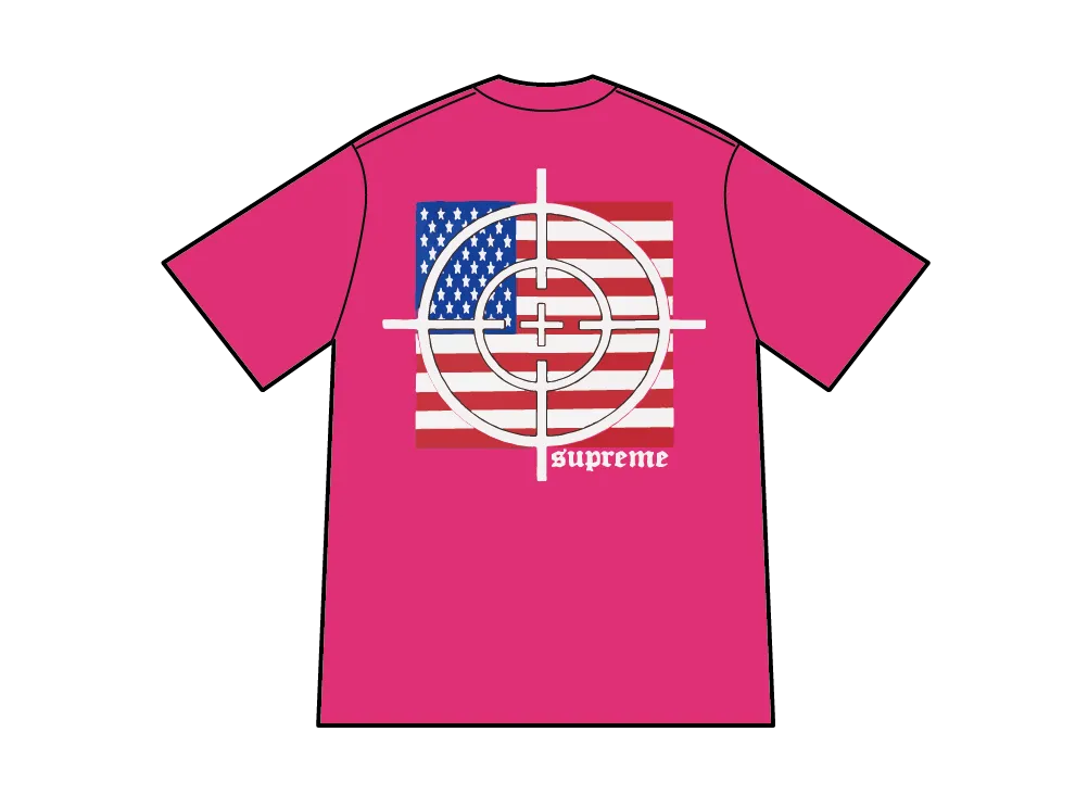 Supreme Target Tee "Fuchsia"