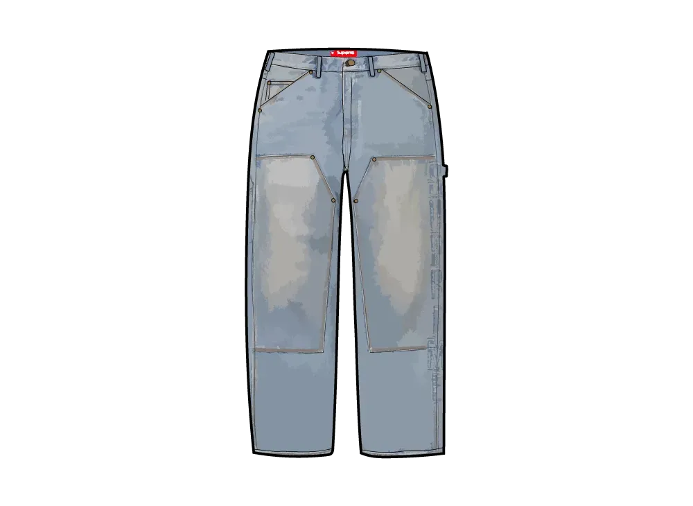 Supreme ReflectiveDouble Knee Pant Denim Supreme Reflective