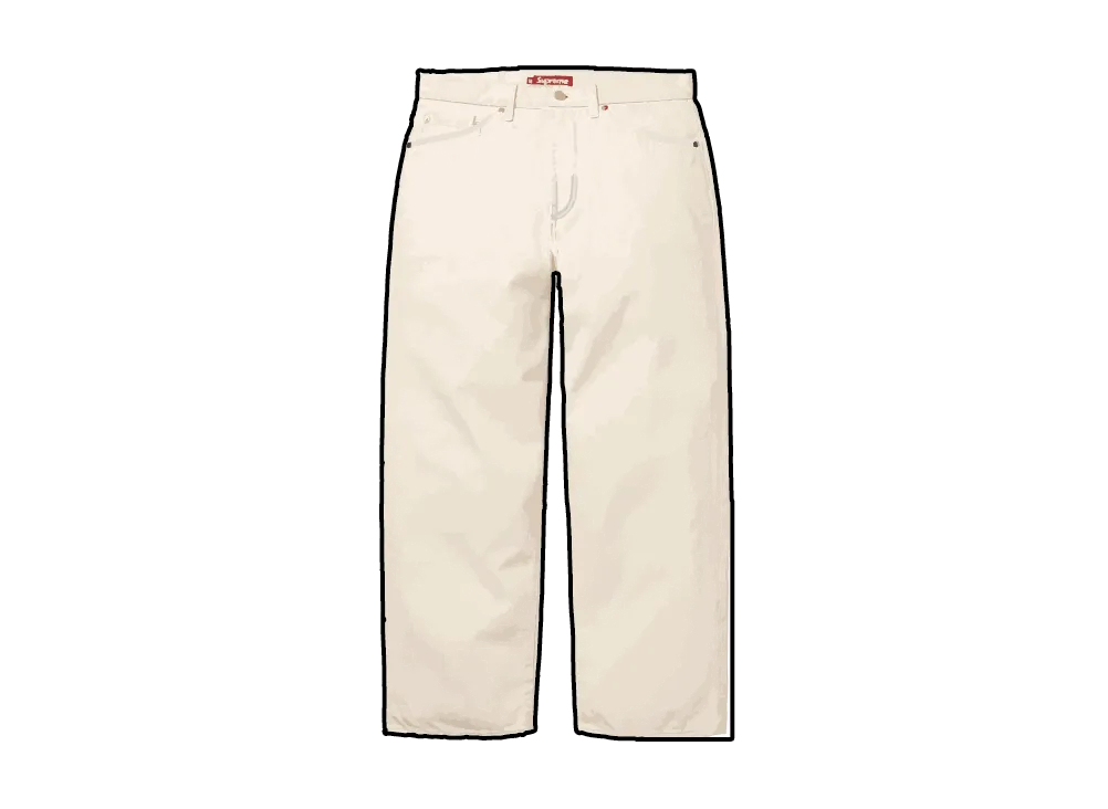 パンツ Supreme Baggy Selvedge Jean 25FW Natural Baggy Selvedge Jean - Shop - Supreme