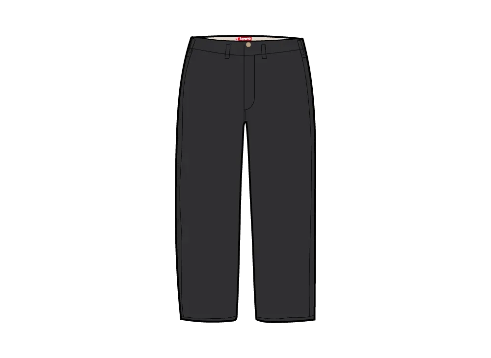 シュプリーム チノパンツ (25FW) "ブラック"