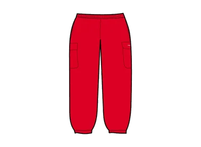 Supreme Small Box Cargo Sweatpant "Red"