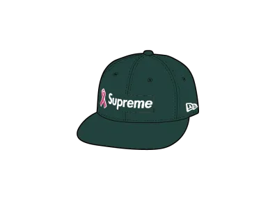 Supreme Breast Cancer Awareness Box Logo New Era "Dark Green"