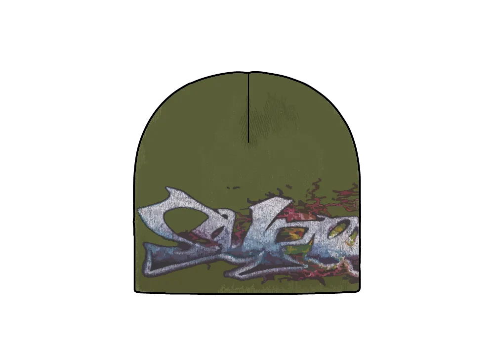 Supreme Tag Beanie "Olive"