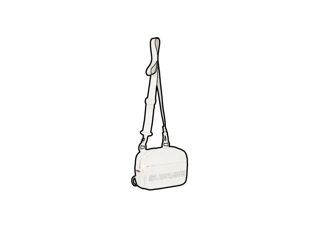 Supreme Denim Mini Shoulder Bag "White"