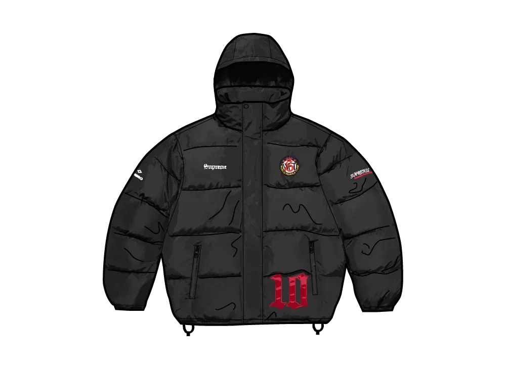 シュプリーム x アンブロ ダウン パファー ジャケット "ブラック"