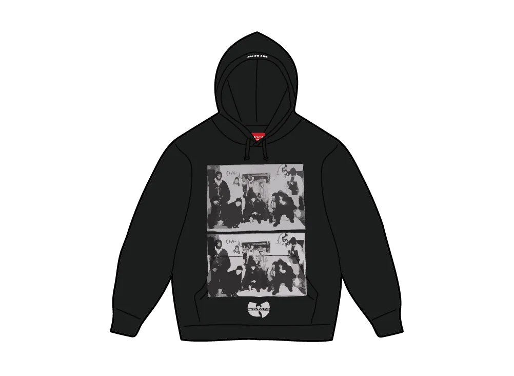 シュプリーム x ウータンクラン フード スウェットシャツ "ブラック"