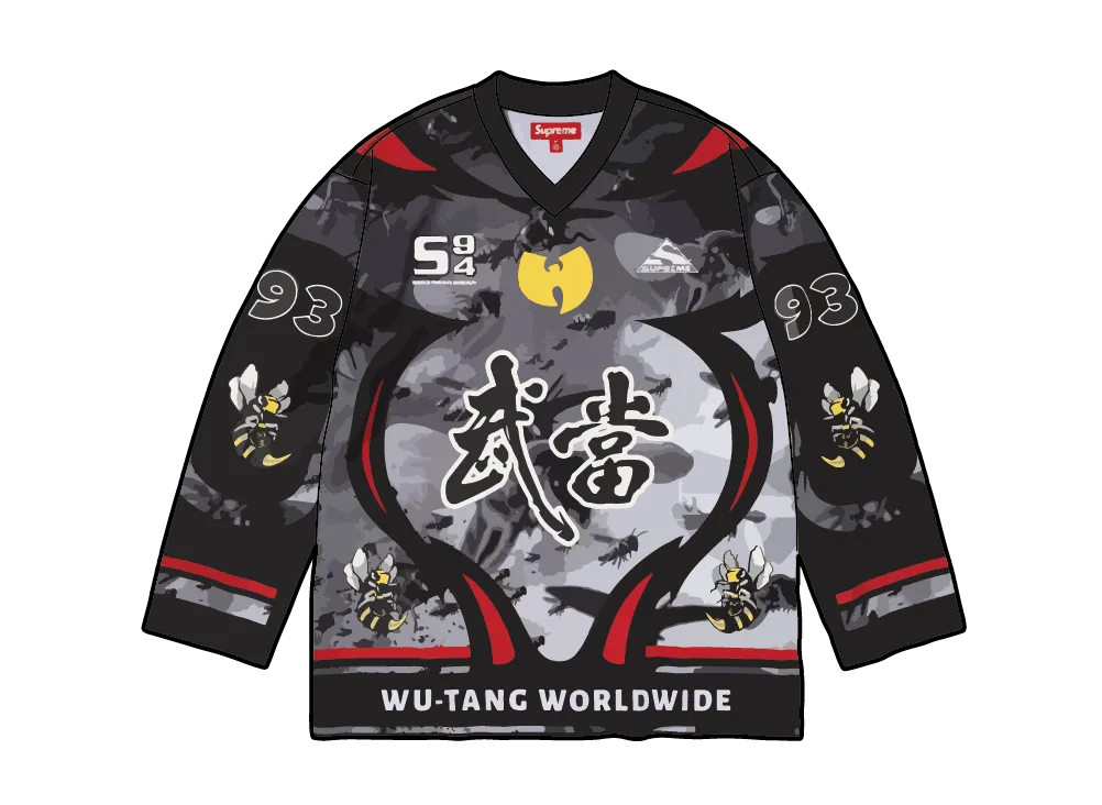 シュプリーム x ウータンクラン ホッケー ジャージ "ブラック"