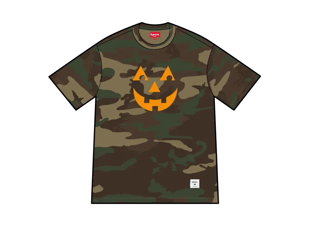 Supreme Pumpkin S/S Top "Woodland Camo"