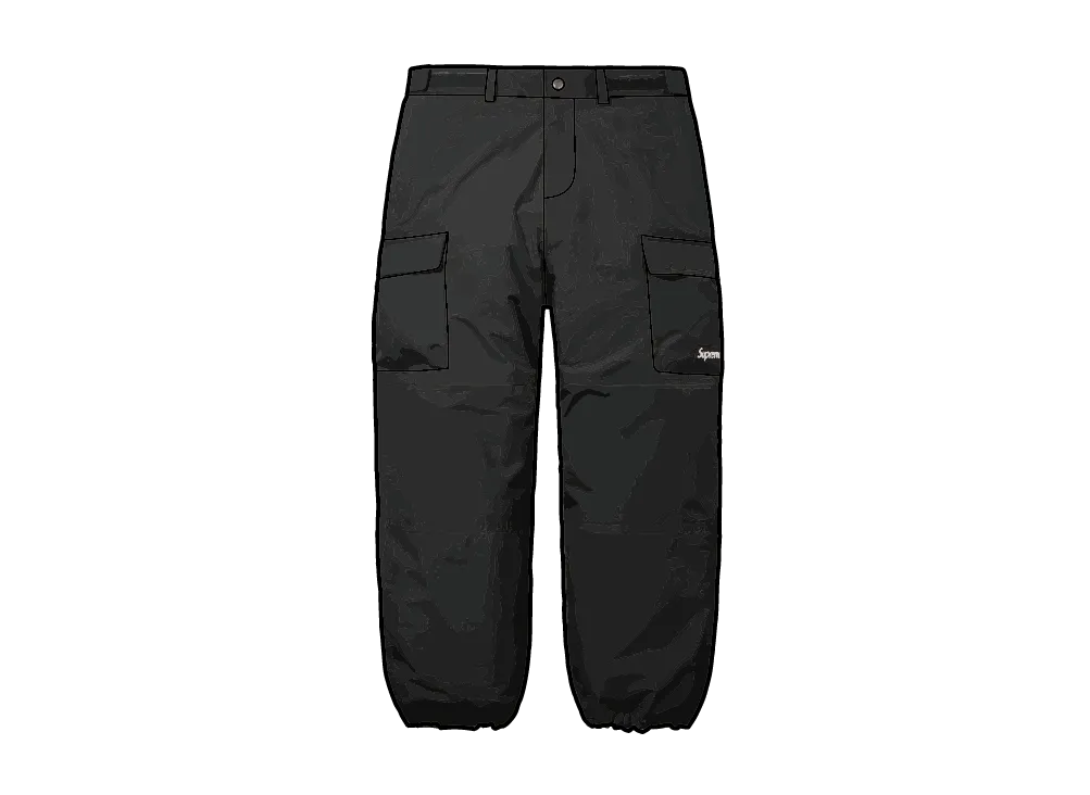 シュプリーム ゴアテックス カーゴ パンツ "ブラック"