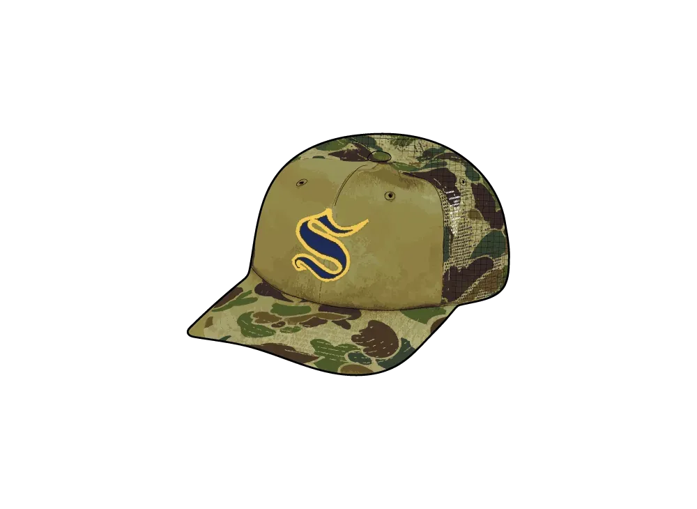 Supreme Contrast S Mesh Back 6-Panel "Woodland Camo"