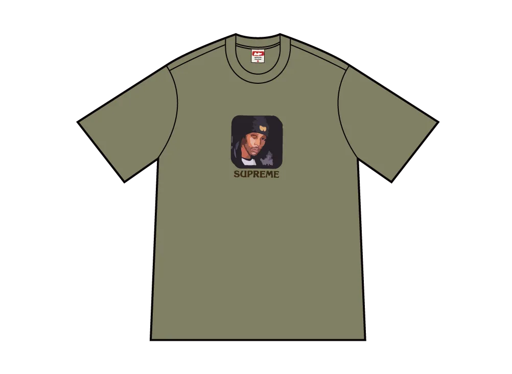 シュプリーム x ウータンクラン RZA Tシャツ "ライト オリーブ"