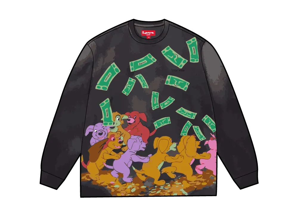 シュプリーム オール ドッグス ゴー トゥ ヘブン エルエス トップ "ナイト"